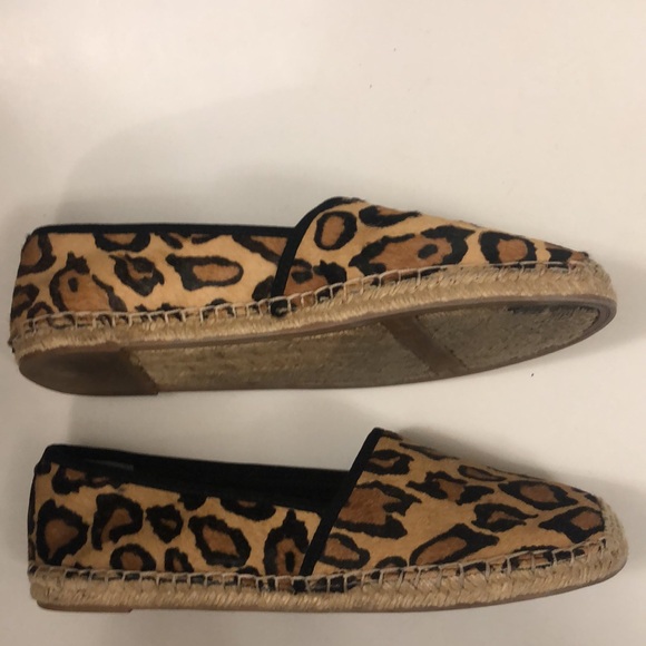 Sam Edelman 9.5M (41 EU) Flat Espadrille Leopard printed Calf hair Excellent - Picture 4 of 11